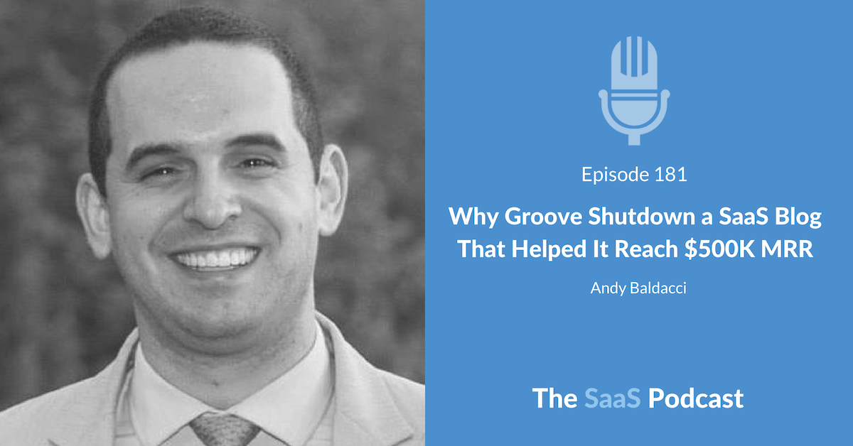 SaaS Blog Andy Baldacci - Groove